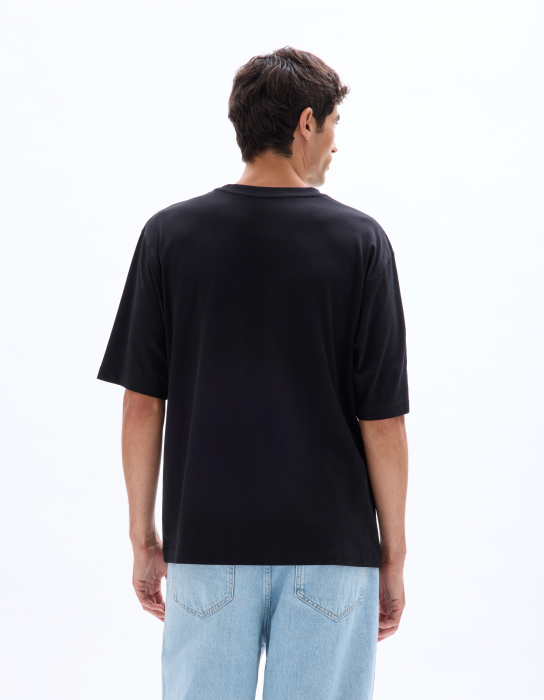 Celio Tricou Tricou Negru  Barbati [3]