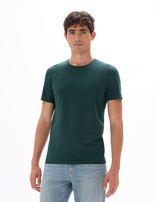 Celio Tricou Verde Închis  Barbati [2]