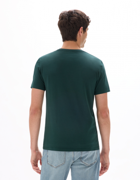 Celio Tricou Verde Închis  Barbati [3]