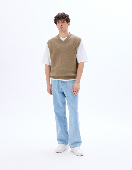 Celio Мужской Жилет Бежевый  [1]