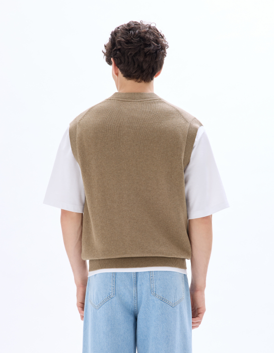 Celio Мужской Жилет Бежевый  [3]