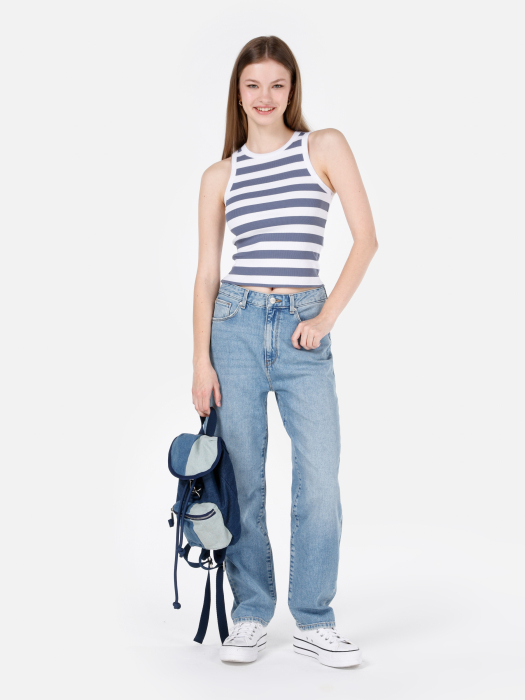 COLIN'S Blugi Albastri Deschisi 884 LAUREN Straight Femei [1]