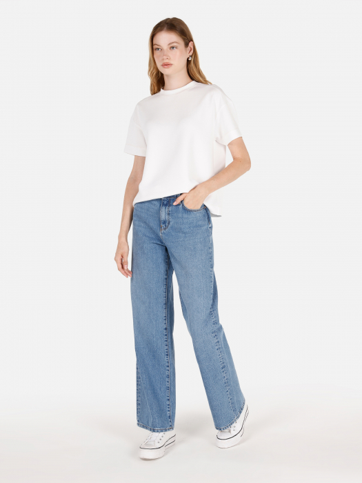 COLIN'S Blugi Albastri 970 BERRY Wide Leg Femei [3]