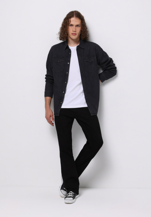 COLIN'S Camasa Neagra  Barbati [3]