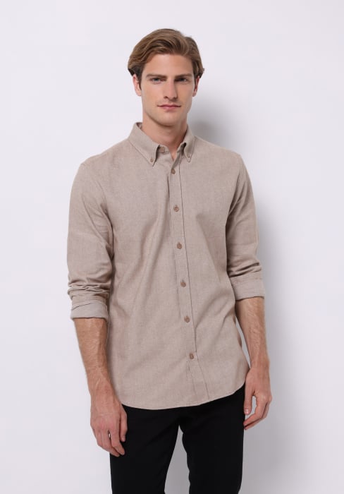 COLIN'S Camasa Bej Regular Barbati [1]