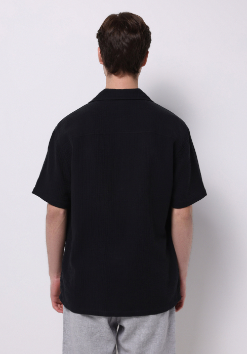 COLIN'S Camasa Cu Maneca Scurta Neagra Comfort Barbati [2]