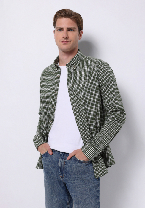 COLIN'S Camasa Haki  Barbati [1]