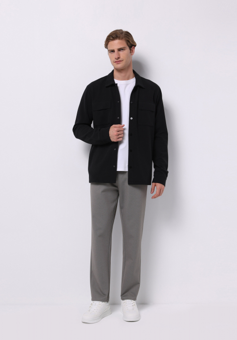 COLIN'S Мужская Рубашка Чёрная  [3]