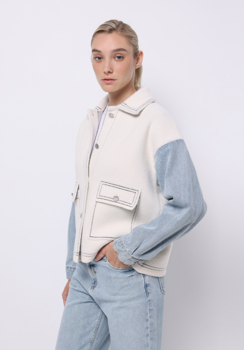 COLIN'S Geaca Crem Regular Femei [1]