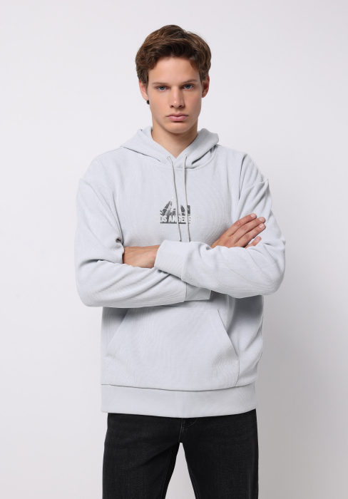 COLIN'S Hanorac Gri Deschis Comfort Barbati [1]