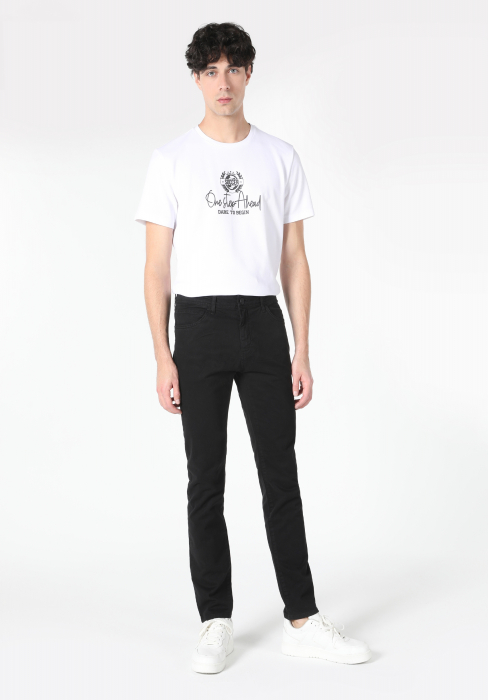 COLIN'S Pantaloni Negri Straight Barbati [1]