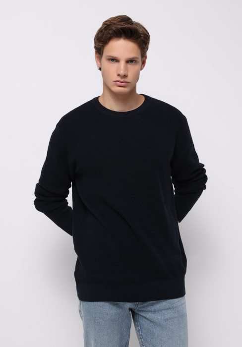 COLIN'S Pulover Negru Regular Barbati [1]