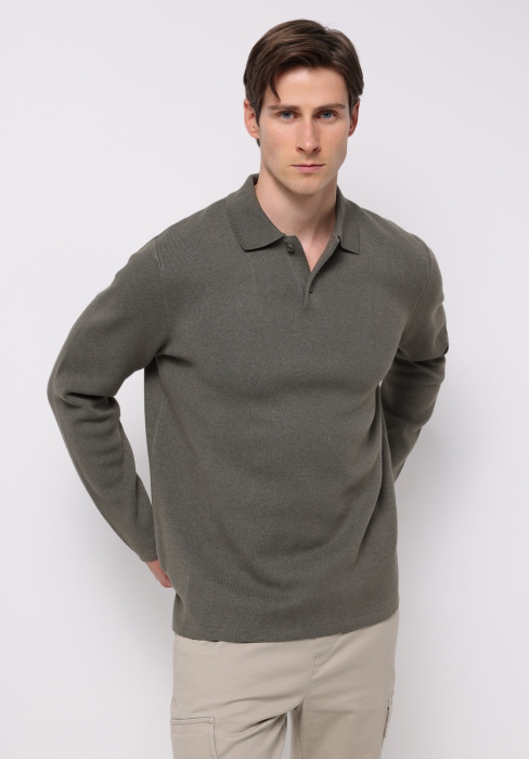 COLIN'S Pulover Haki Regular Barbati [1]