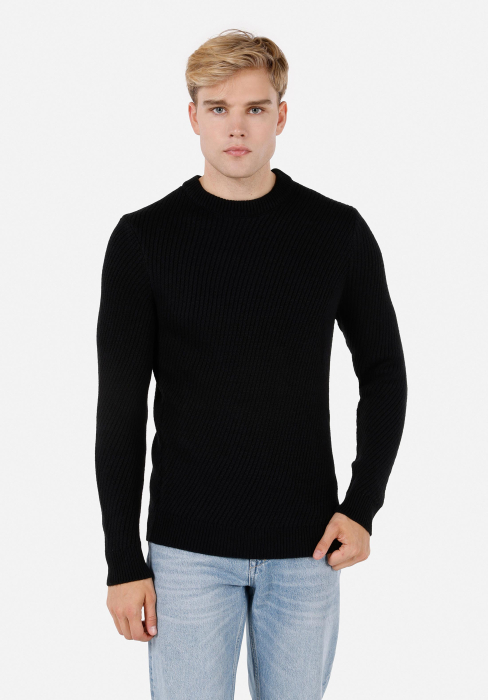 COLIN'S Pulover Negru Regular Barbati [1]