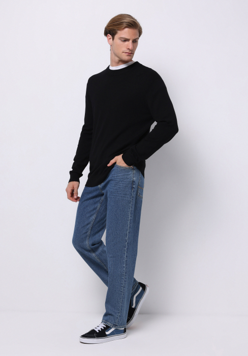 COLIN'S Pulover Negru Regular Barbati [3]