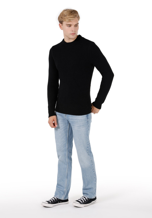 COLIN'S Pulover Negru Regular Barbati [3]