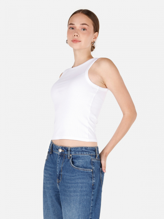 COLIN'S Top Alb Slim Femei [1]