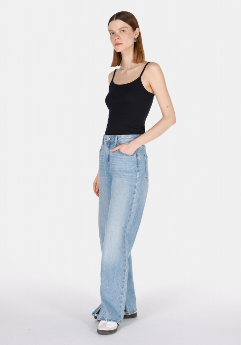 COLIN'S Top Negru Slim Femei [3]