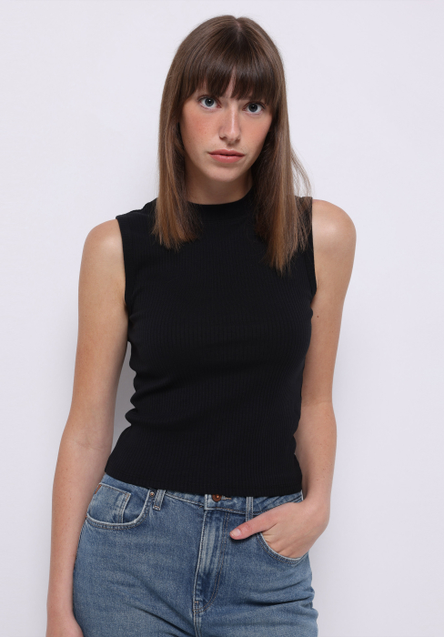 COLIN'S Top Negru Slim Femei [1]