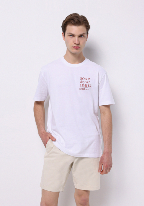 COLIN'S Tricou Alb Comfort Barbati [1]