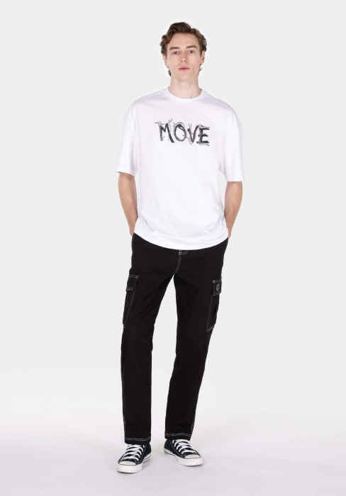 COLIN'S Мужская Футболка Белая Oversize [3]