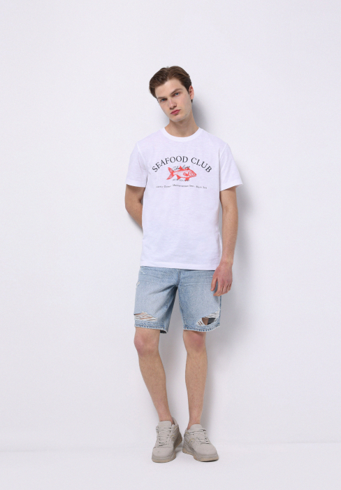 COLIN'S Tricou Alb Regular Barbati [3]