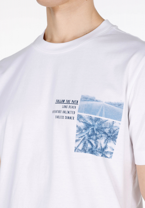 COLIN'S Tricou Alb Regular Barbati [4]