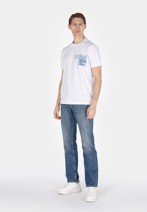 COLIN'S Tricou Alb Regular Barbati [3]