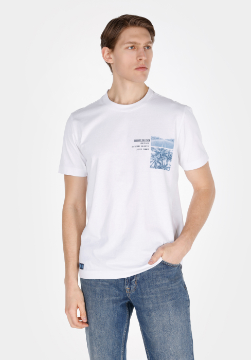 COLIN'S Tricou Alb Regular Barbati [1]