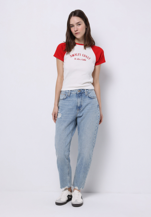 COLIN'S Tricou Alb Slim Femei [3]