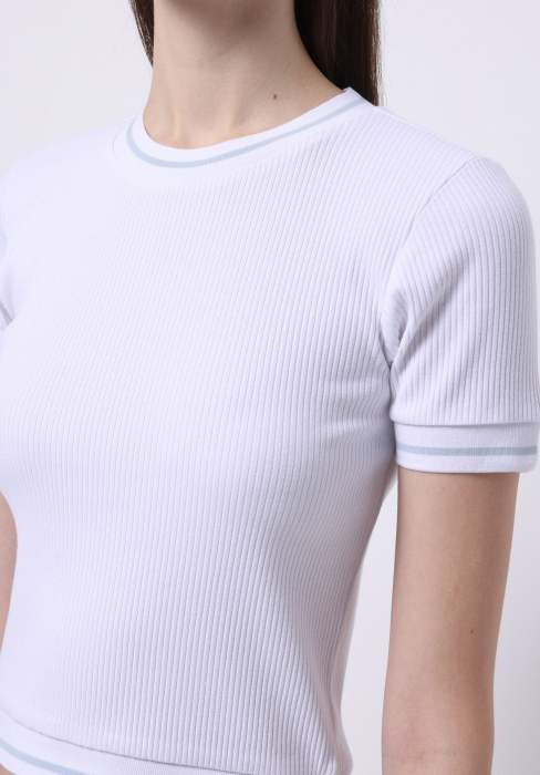 COLIN'S Tricou Alb Slim Femei [4]