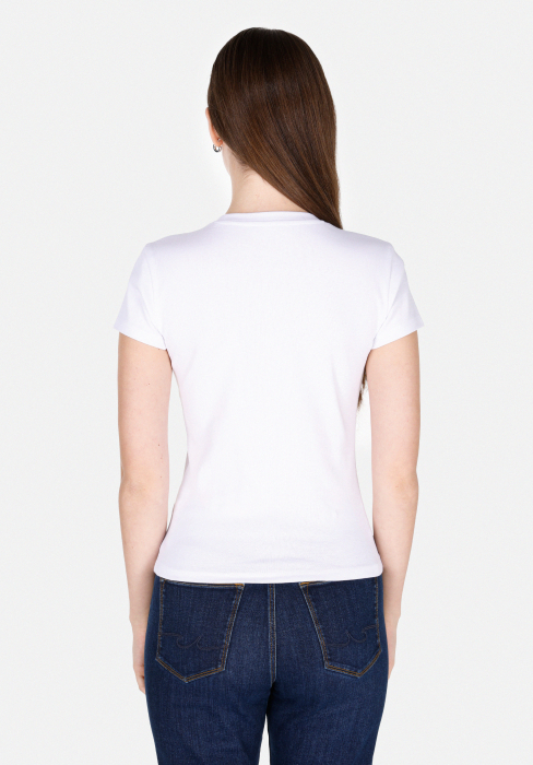 COLIN'S Tricou Alb Slim Femei [2]