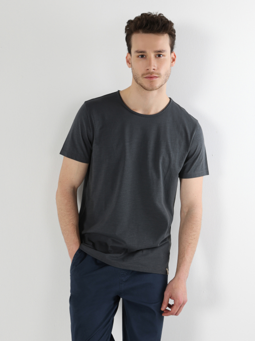 COLIN'S Tricou Gri Inchis Regular Barbati [2]
