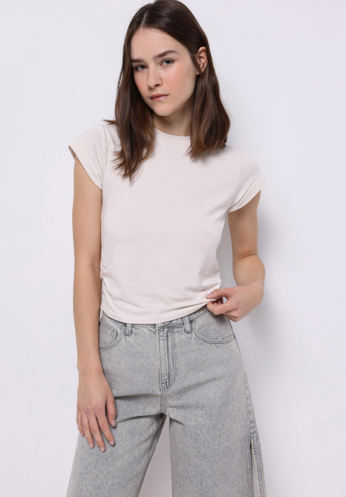 COLIN'S Tricou Crem Slim Femei [1]