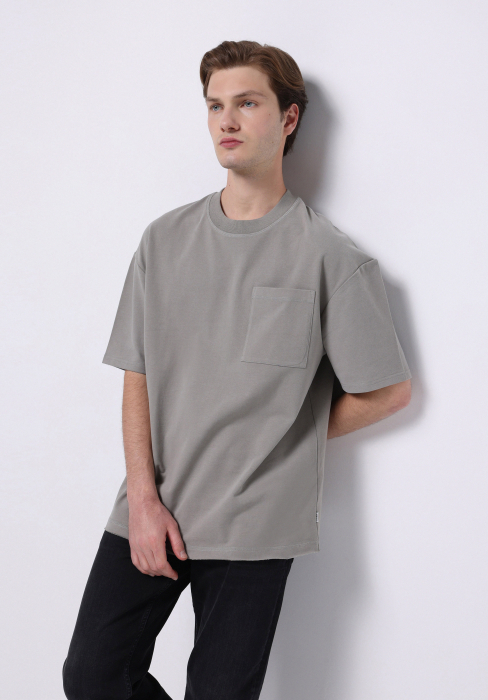 COLIN'S Tricou Gri Deschis  Barbati [1]