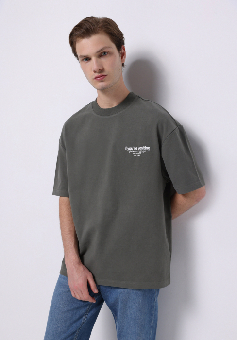 COLIN'S Tricou Gri Inchis  Barbati [1]