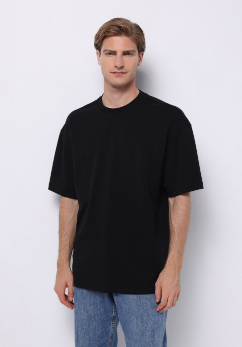 COLIN'S Tricou Negru  Barbati [1]