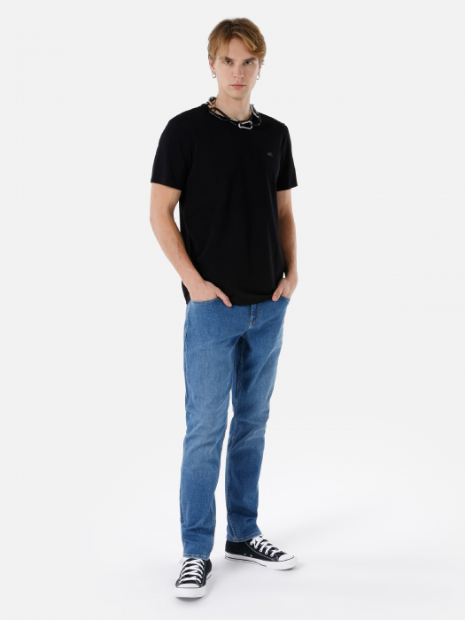 COLIN'S Tricou Negru Regular Barbati [2]