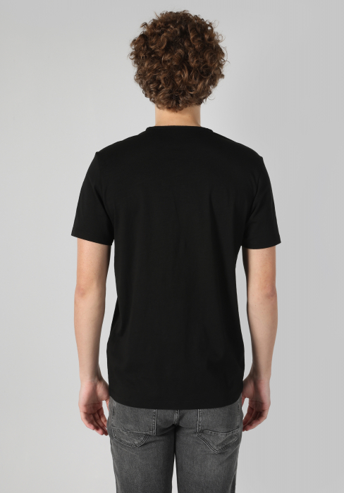 COLIN'S Tricou Negru Regular Barbati [2]