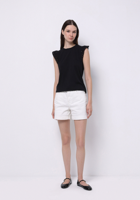 COLIN'S Tricou Negru Regular Femei [3]