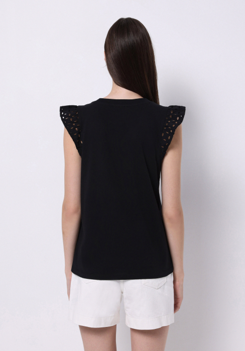 COLIN'S Tricou Negru Regular Femei [2]
