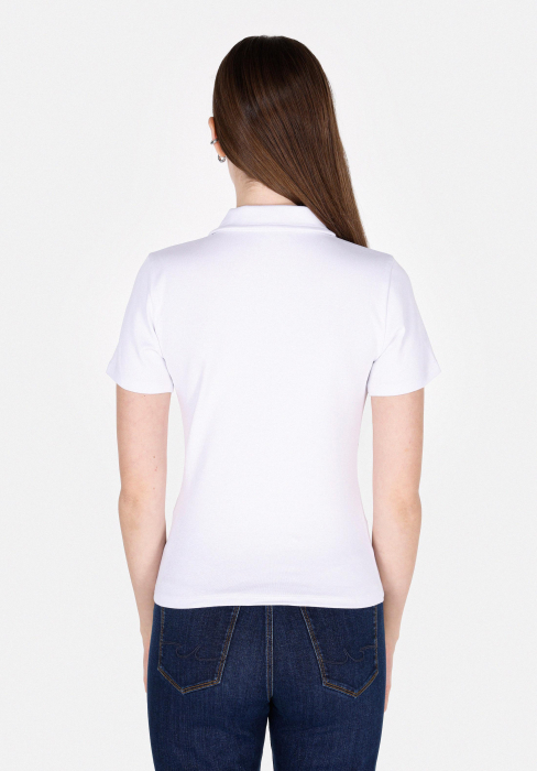 COLIN'S Tricou Polo Alb Slim Femei [2]