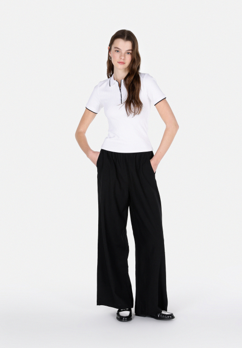 COLIN'S Tricou Polo Alb Slim Femei [3]