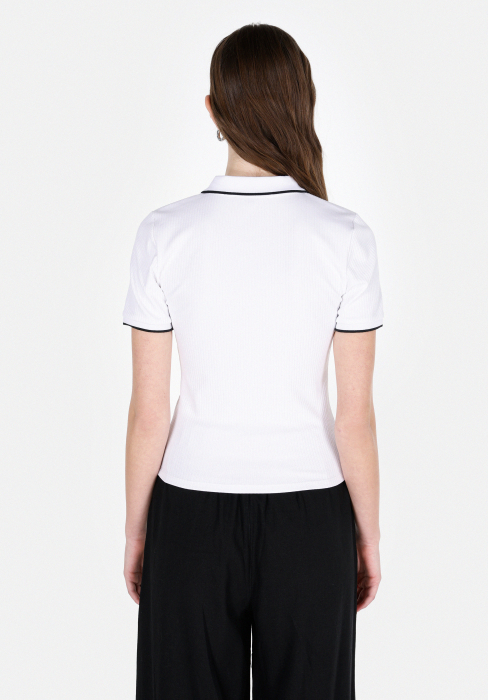 COLIN'S Tricou Polo Alb Slim Femei [2]