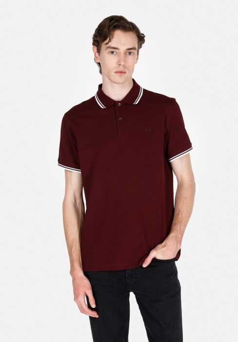 COLIN'S Tricou Polo Rosu Visiniu Regular Barbati [1]