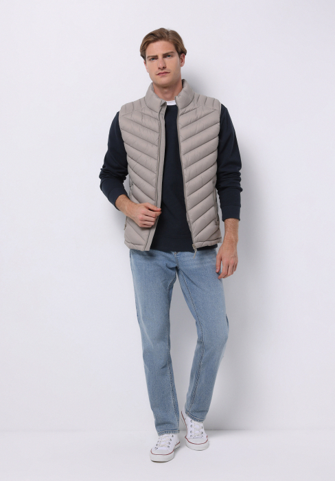 COLIN'S Vesta Bej Slim Barbati [3]