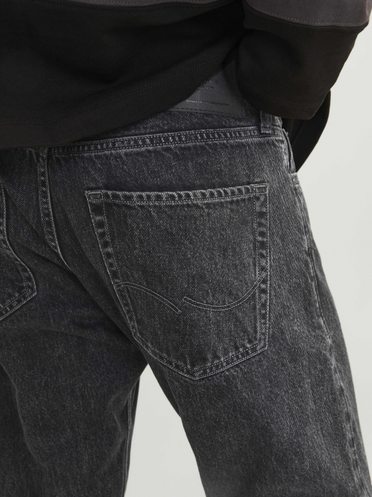 JACK&JONES Blugi Black Denim Alex Baggy Barbati [5]
