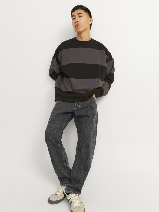JACK&JONES Blugi Black Denim Alex Baggy Barbati [2]