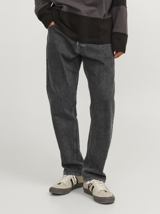JACK&JONES Blugi Black Denim Alex Baggy Barbati [13]
