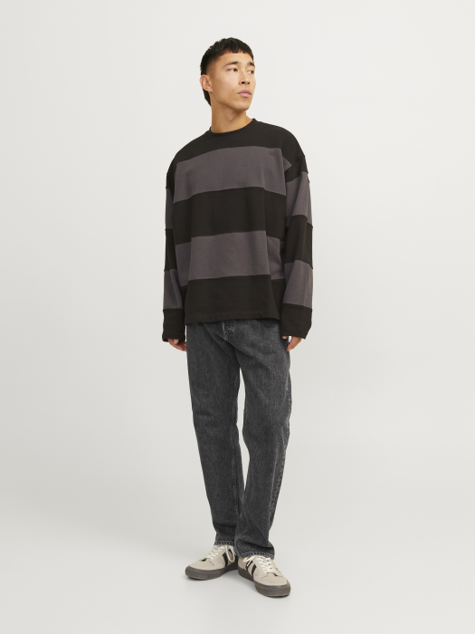JACK&JONES Blugi Black Denim Alex Baggy Barbati [10]